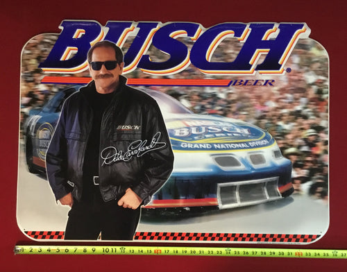 Busch Beer Dale Earnhardt metal sign