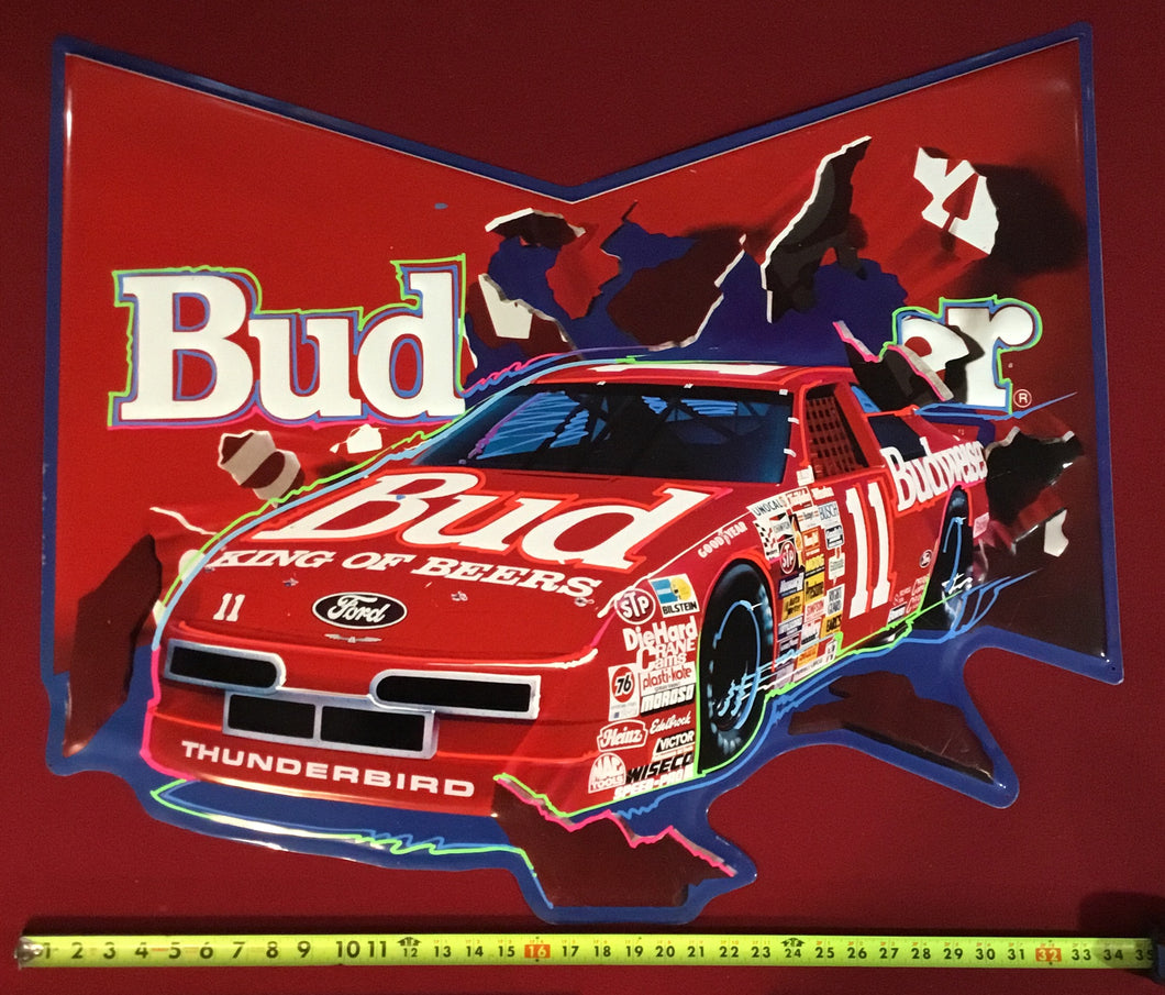 Budweiser Thunderbird #11 metal sign