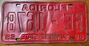 1968 Florida license plate